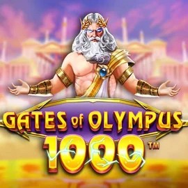 Gates of Olympus 1000 online game logo by Pragmatic Play on simple-casino.org