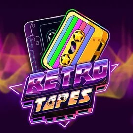 Retro Tapes slot logo by Push Gaming at Simple Casino